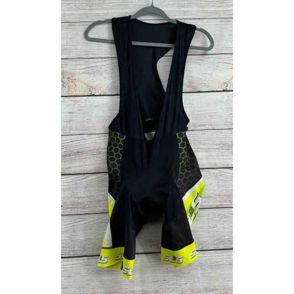 SL3S Cycling Bib and Triathlon Jersey Men's Size Medium Black/Florescent‎ Green - Picture 2 of 16